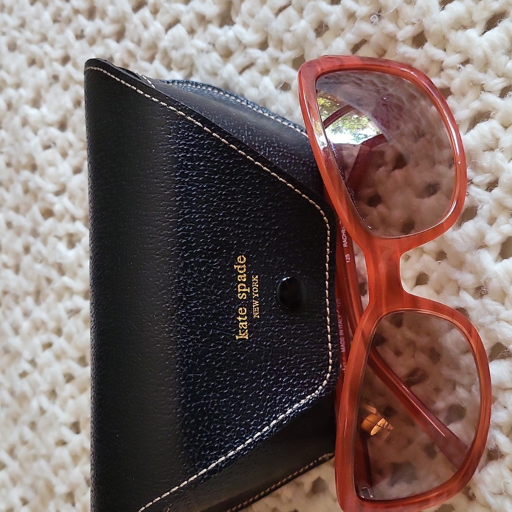 KATE SPADE FRAMES ONLY!Burnt Orange Chic Italian Sunglass Frames